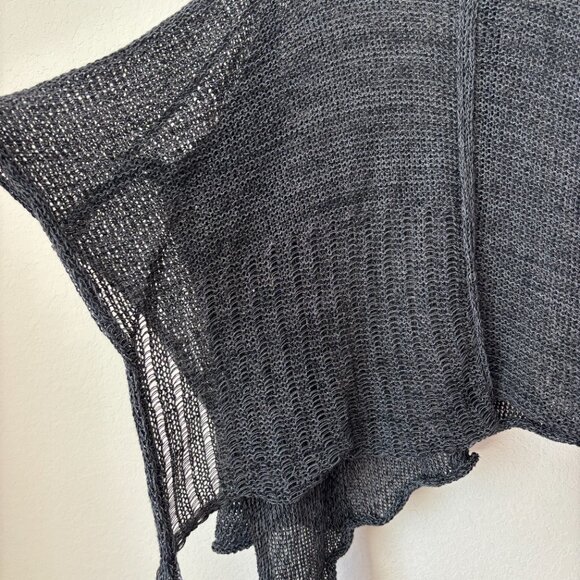 SKIF Lagenlook Artsy Asymmetrical Cut Slouchy Sweater Top - Picture 11 of 11